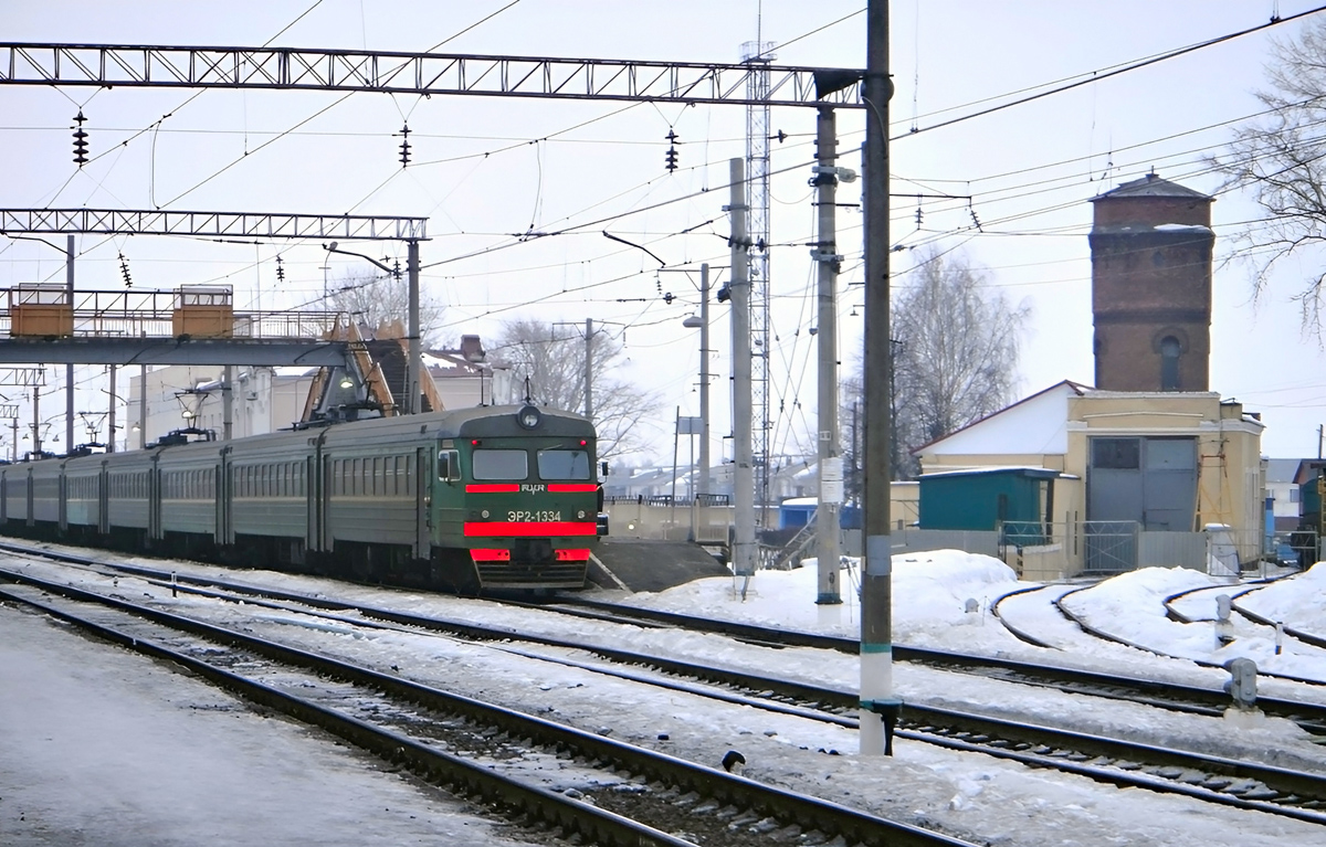 ЭР2-1334; Московская железная дорога — Станции