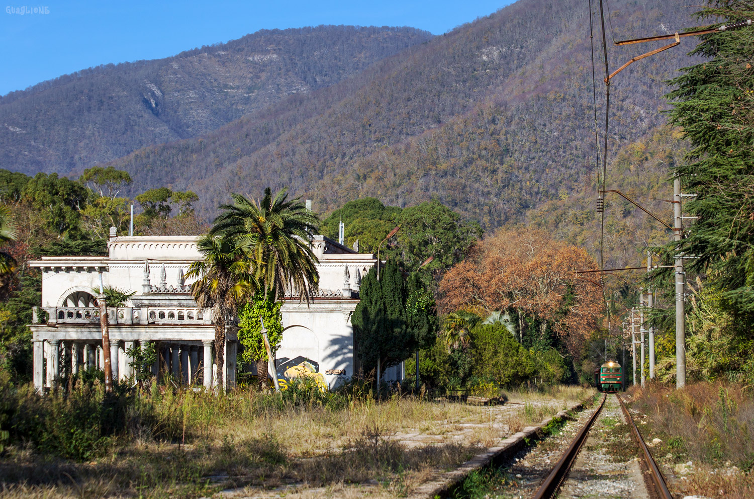 ВЛ8-1162; Abkhazian Railway — Станции и Перегоны