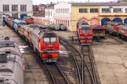 2ТЭ25КМ-0381 (Gorky Railway); 2М62У-0223 (Gorky Railway); ТЭП70БС-291 (Gorky Railway); ТЭП70-0319 (Gorky Railway)