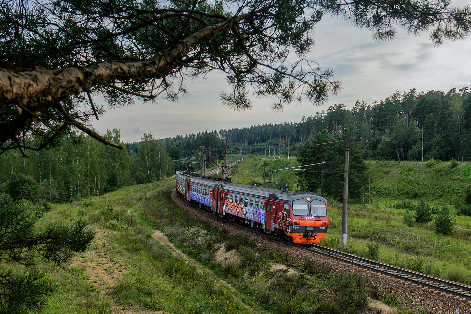 ЭД4М-0211; Фотозарисовки (Московская железная дорога)