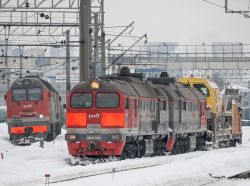 2М62У-0063 (Moscow Railway); 2ТЭ25КМ-0289 (Moscow Railway); СМ2Б-1378 (Moscow Railway)