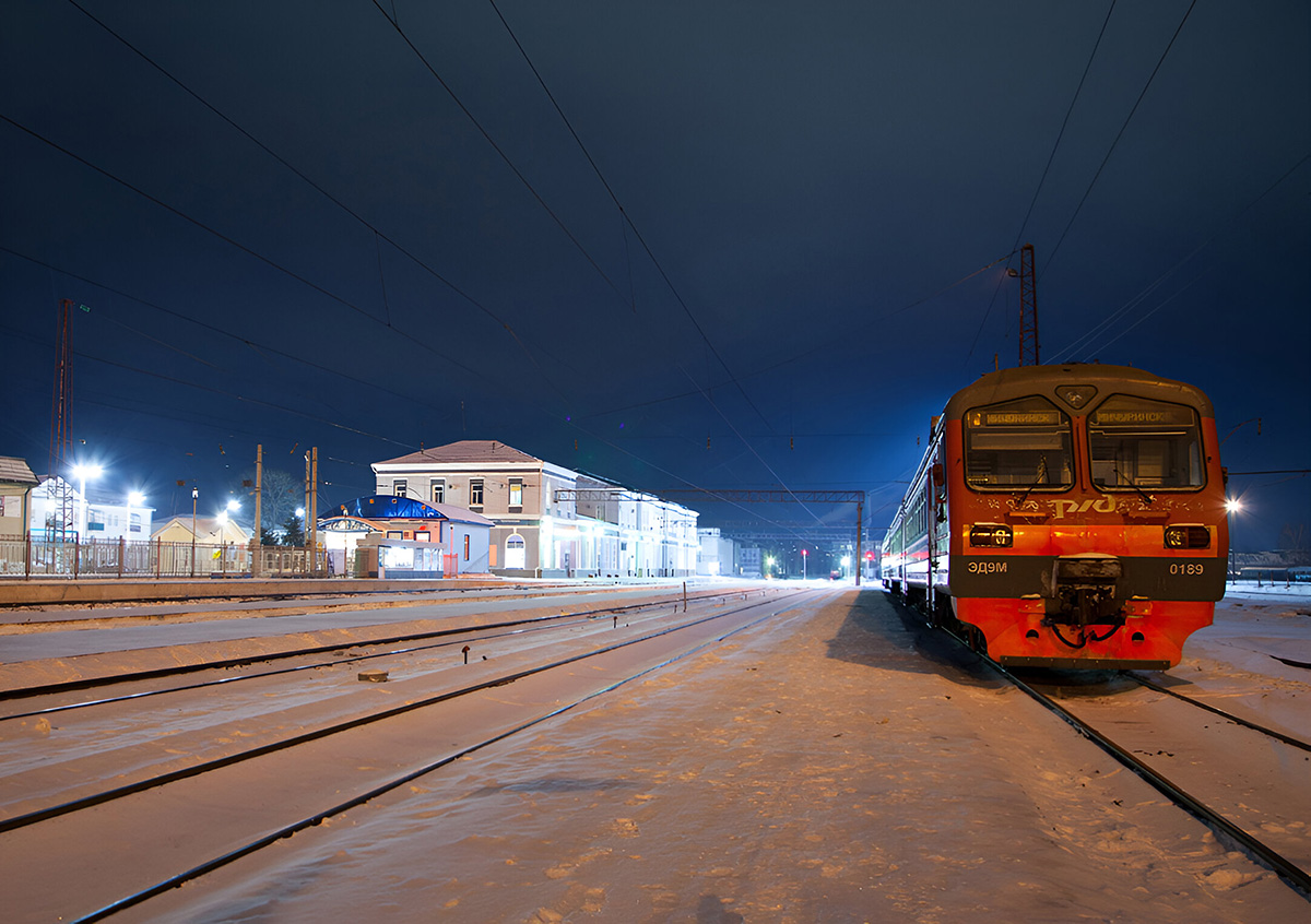 ЭД9М-0189; South-Eastern Railway — Stations