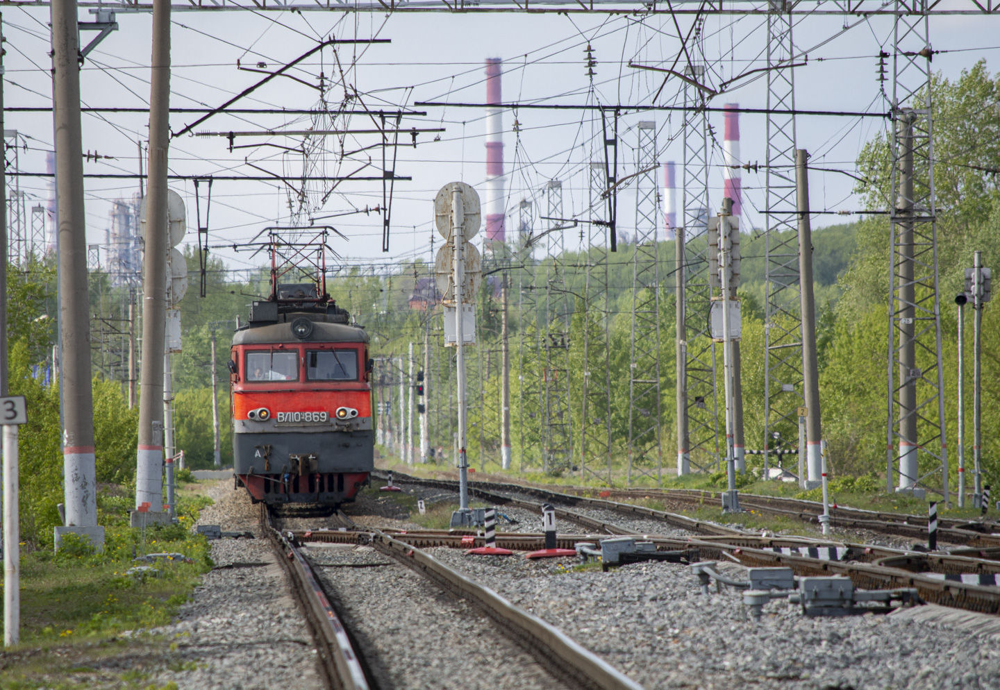 ВЛ10У-869; Куйбышевская железная дорога — Станции