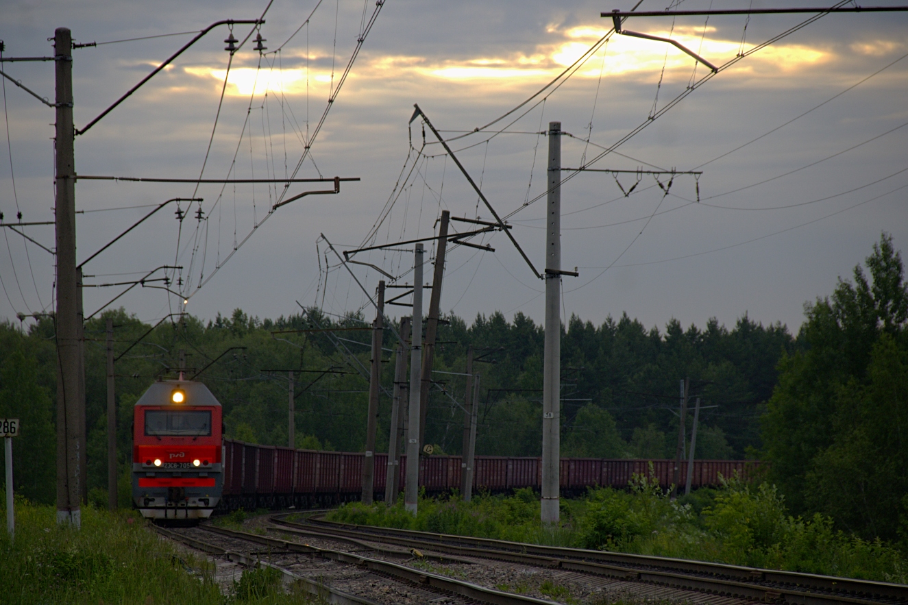 2ЭС6-705; Фотозарисовки (Московская железная дорога)