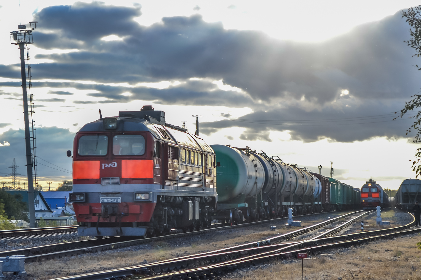 2М62У-0318; Фотозарисовки (Куйбышевская железная дорога)