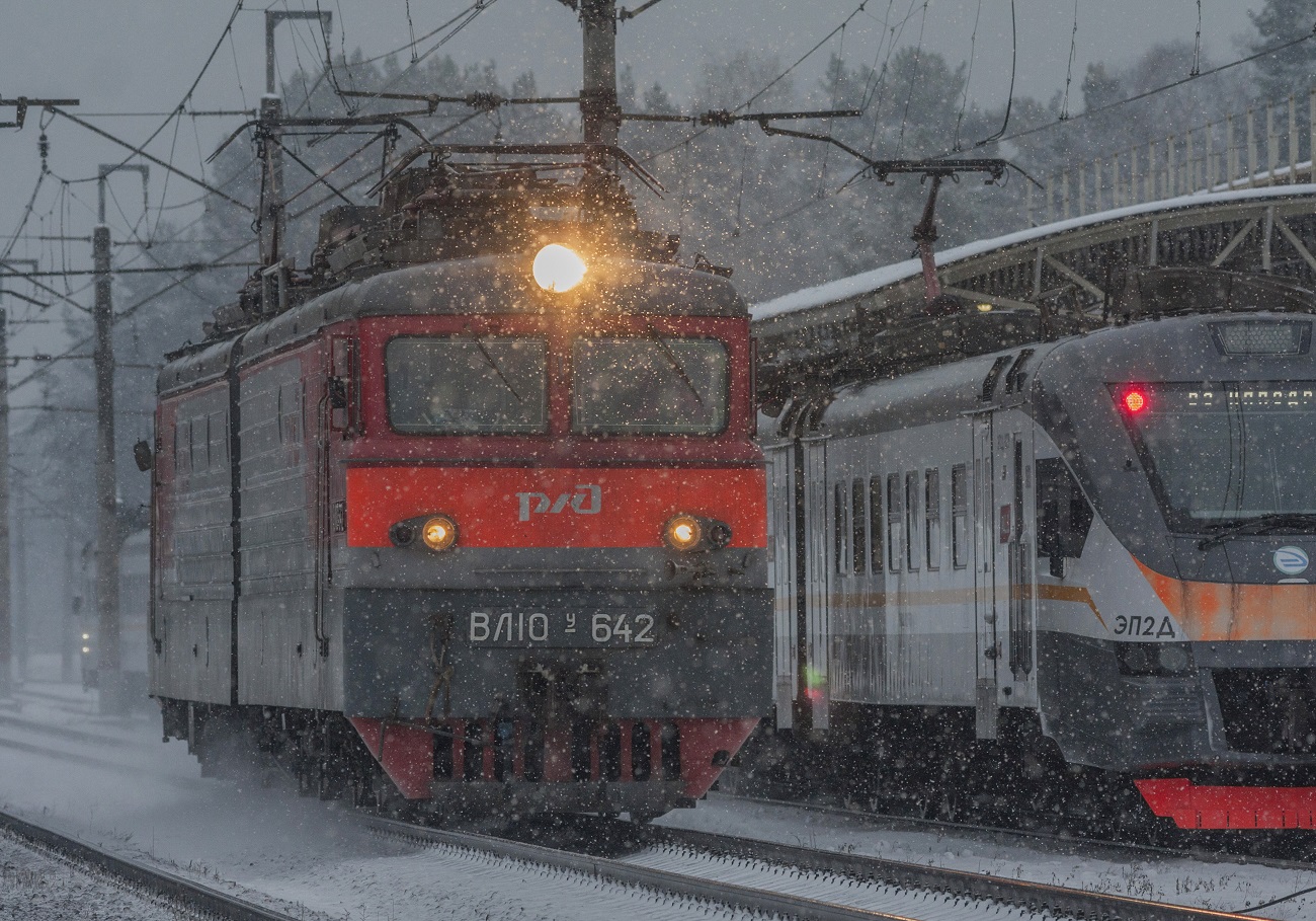 ВЛ10У-642; ЭП2Д-0219; Фотозарисовки (Московская железная дорога)