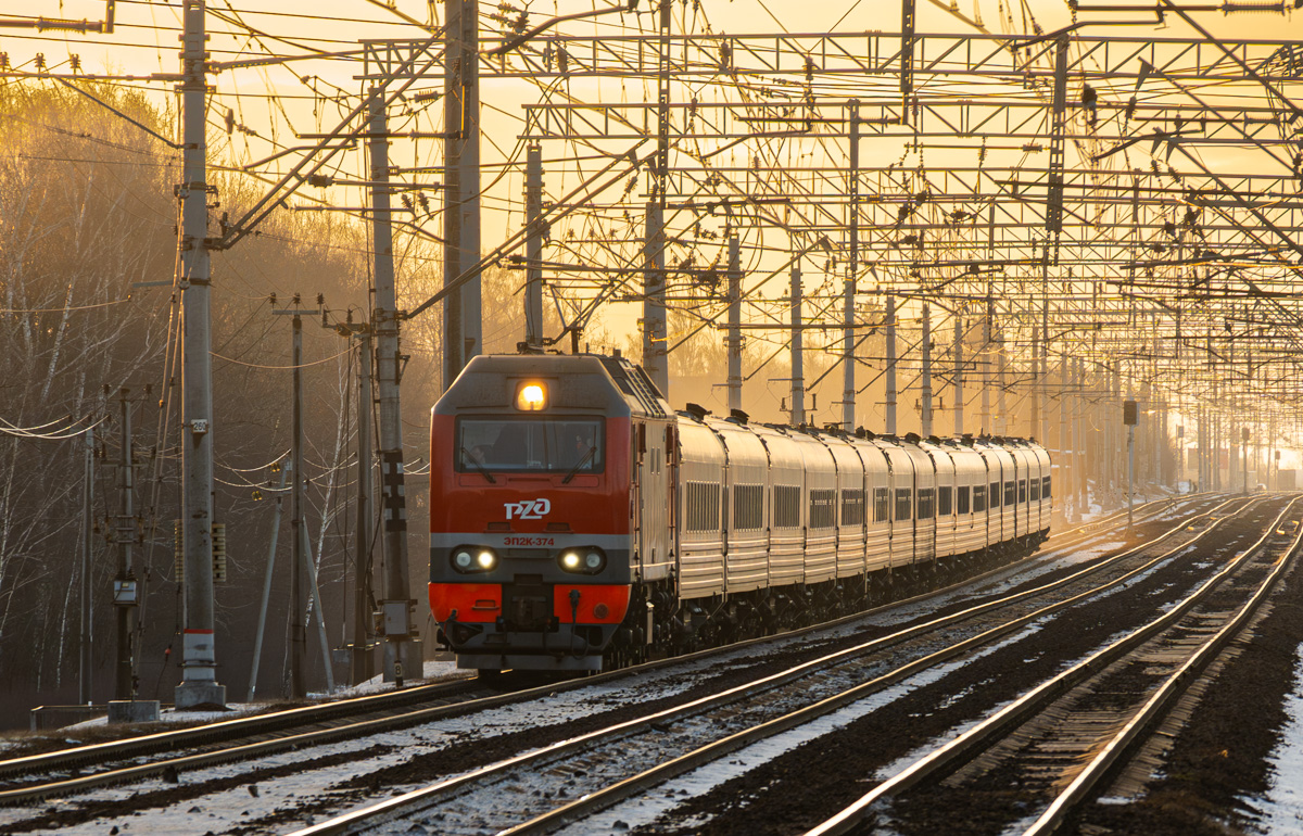 ЭП2К-374; Фотозарисовки (Московская железная дорога)