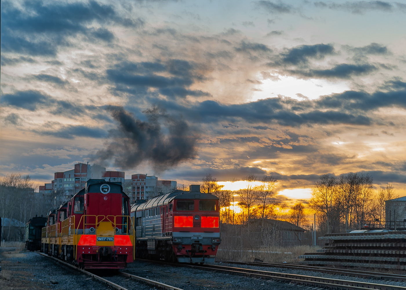 ЧМЭ3Т-7106; Фотозарисовки (Северная железная дорога)