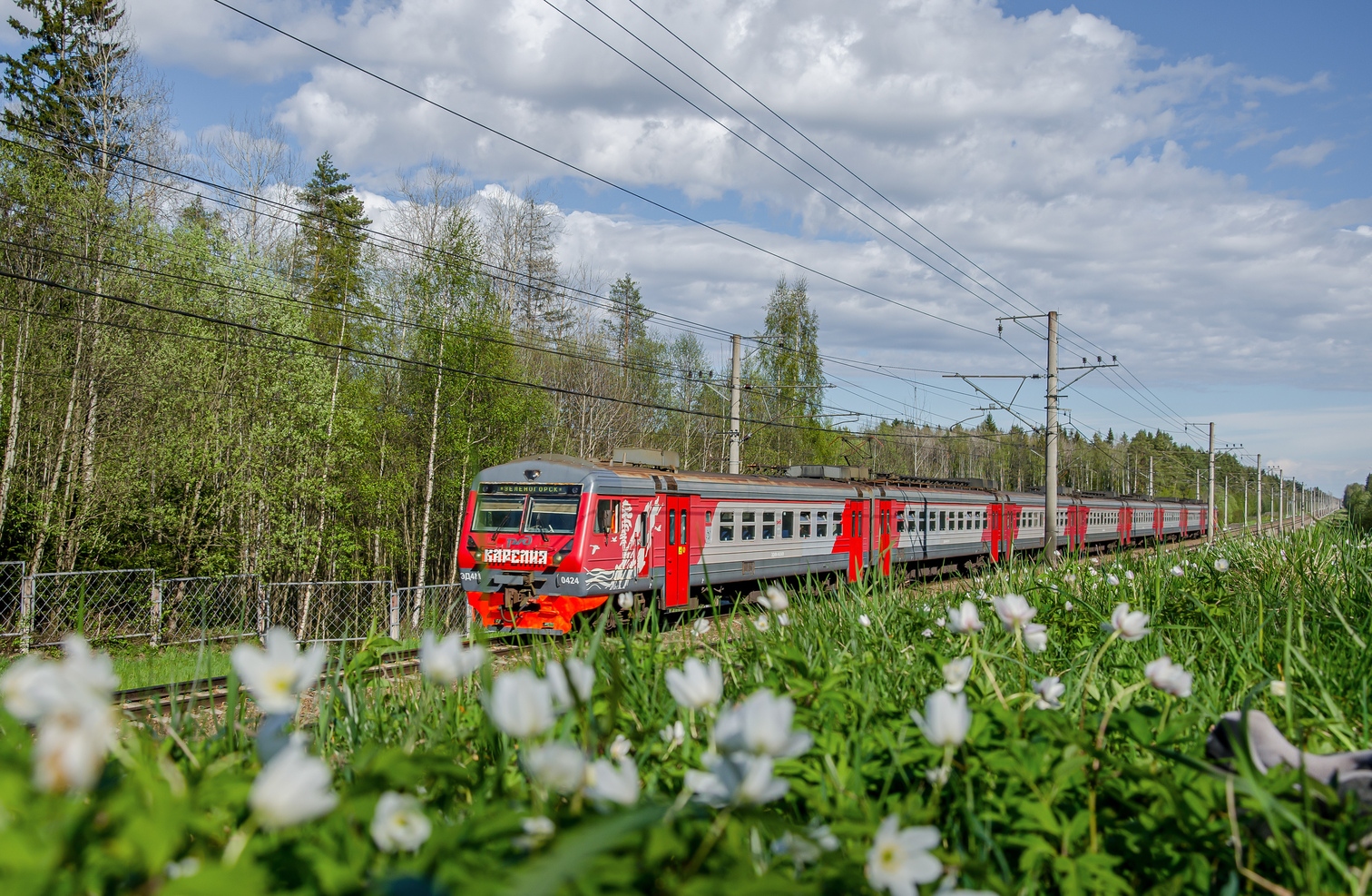 ЭД4М-0424; Фотозарисовки (Октябрьская железная дорога)