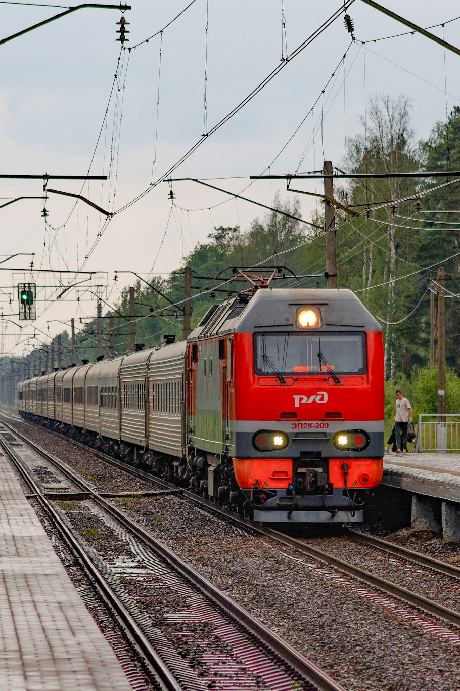 ЭП2К-209; Фотозарисовки (Московская железная дорога)