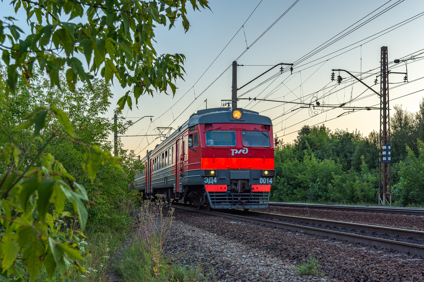 ЭД4-0014; Фотозарисовки (Московская железная дорога)