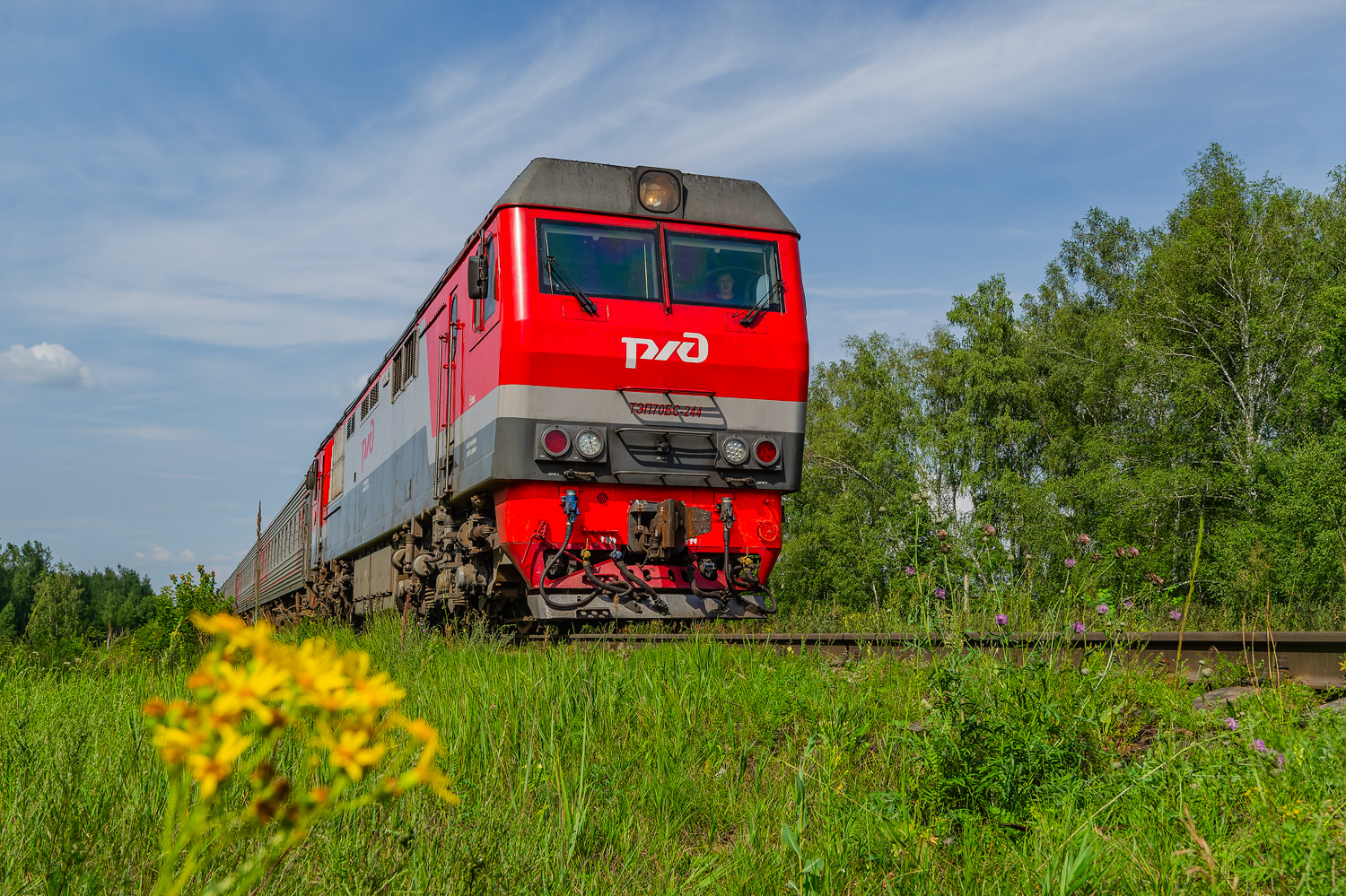 ТЭП70БС-244; Фотозарисовки (Московская железная дорога)
