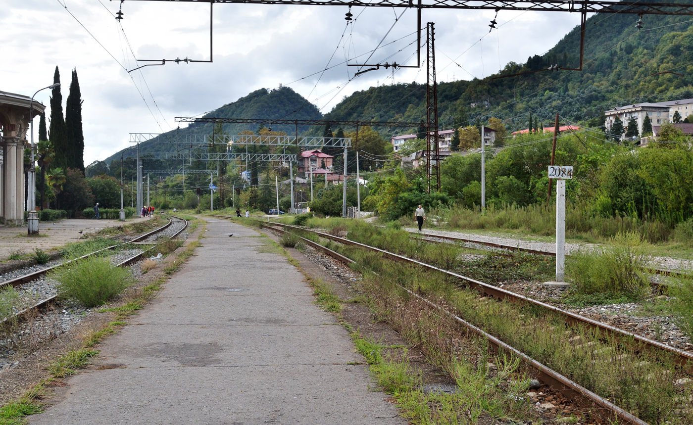 Abkhazian Railway &mdash; Stations and stretches