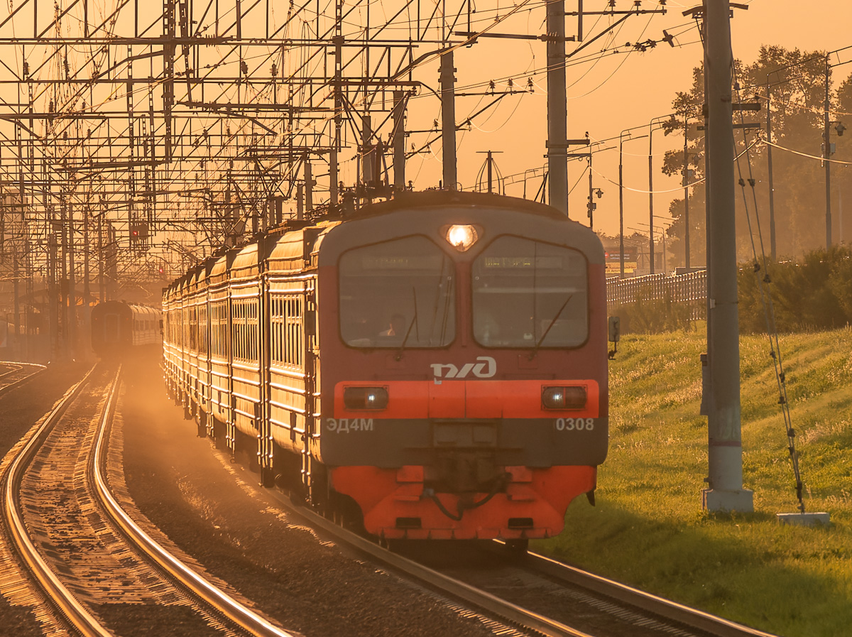 ЭД4М-0308; Фотозарисовки (Московская железная дорога)
