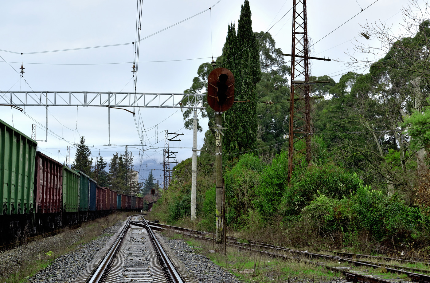 Abkhazian Railway &mdash; Stations and stretches