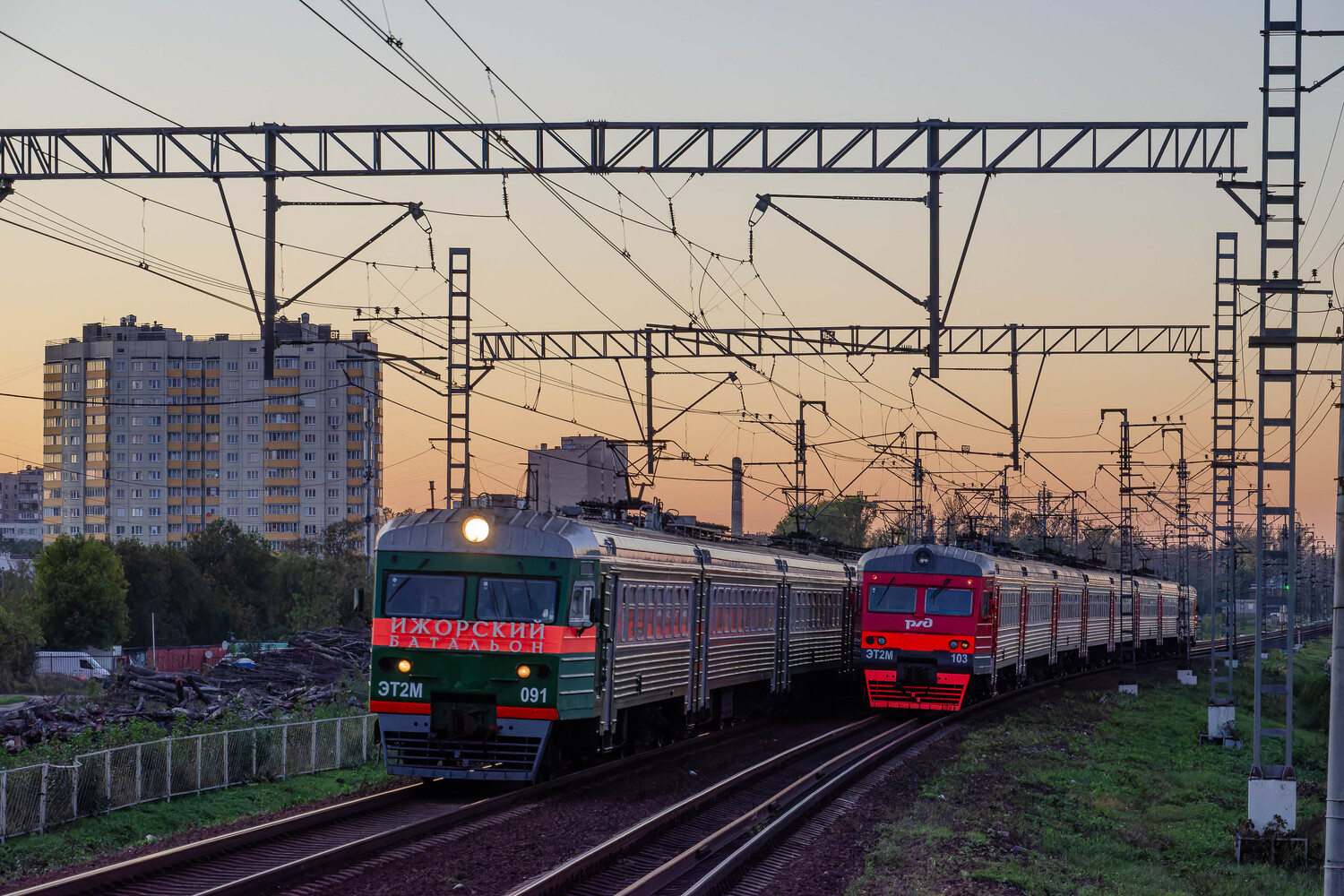 ЭТ2М-091; Фотозарисовки (Октябрьская железная дорога)