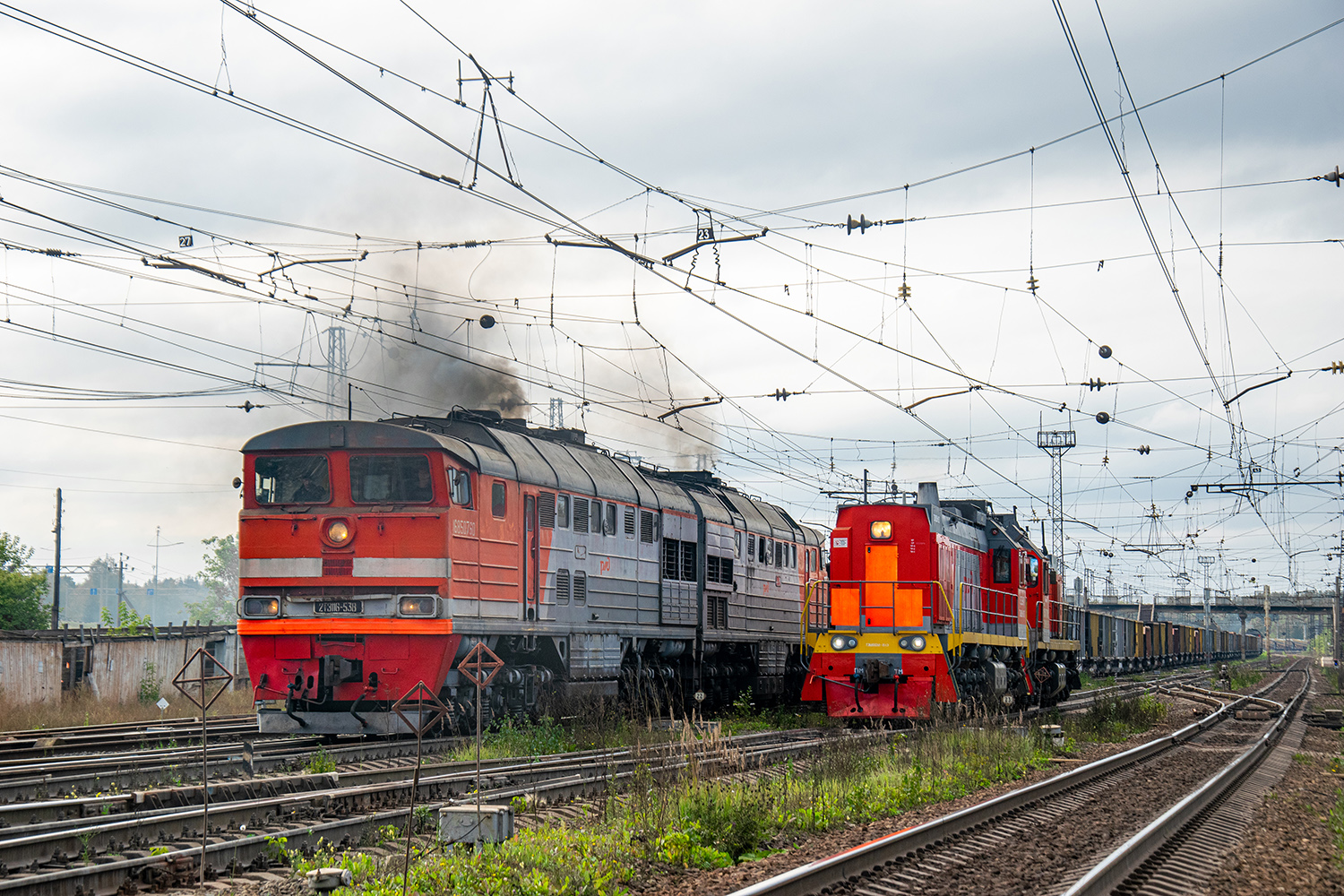 2ТЭ116-538; ТЭМ18ДМ-1013