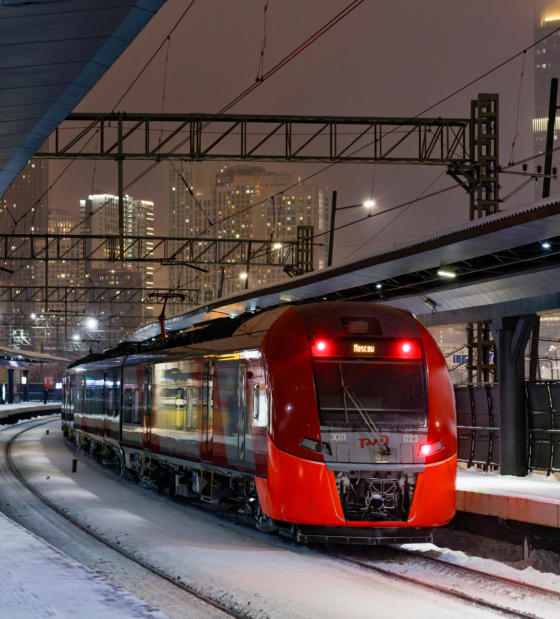 ЭС1П-023; Фотозарисовки (Московская железная дорога)