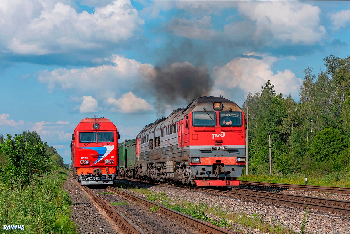 ТЭП70БС-085; 2ТЭ116У-0118