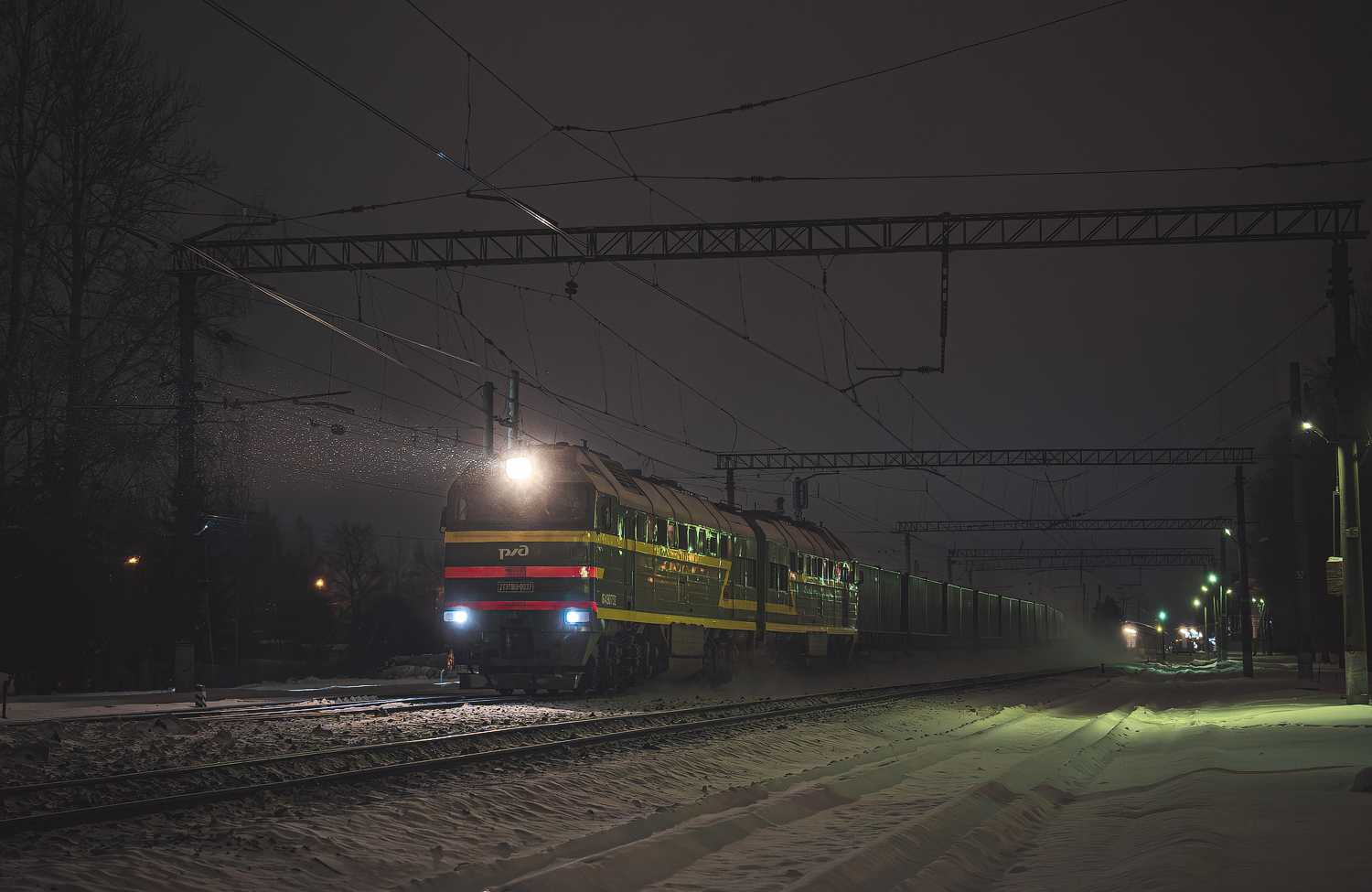 2ТЭ116У-0037; Фотозарисовки (Октябрьская железная дорога)