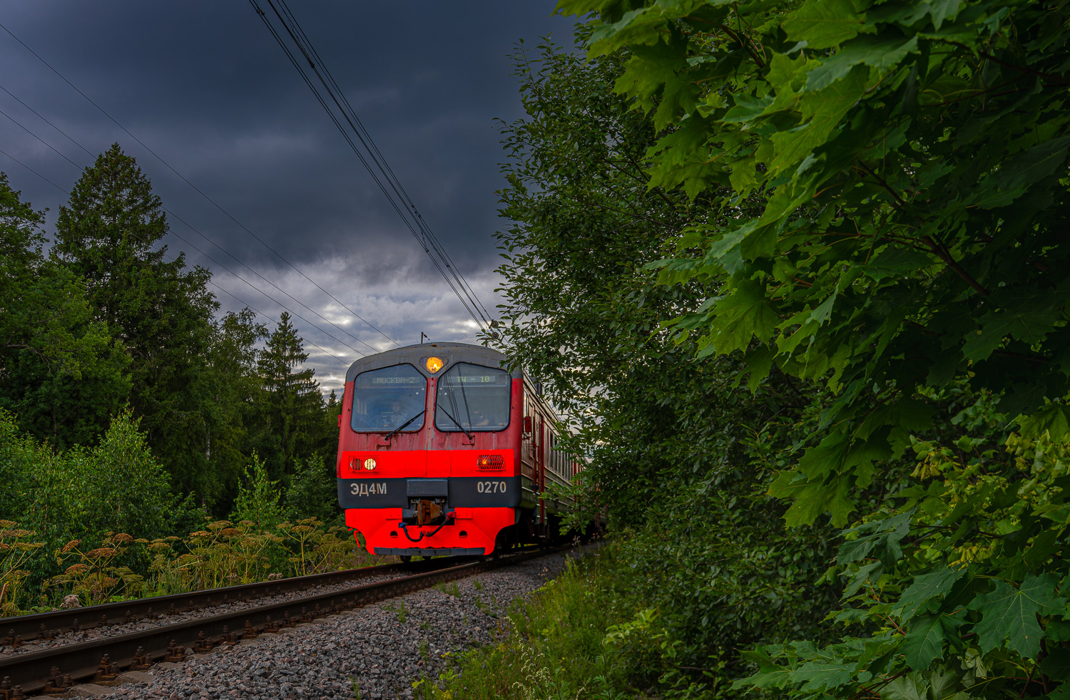 ЭД4М-0270; Фотозарисовки (Московская железная дорога)