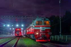 2М62-0777 (Октябрьская железная дорога); ЭС2Г-142 (Октябрьская железная дорога)